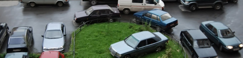 Штраф за парковку на газоне в Санкт-Петербурге